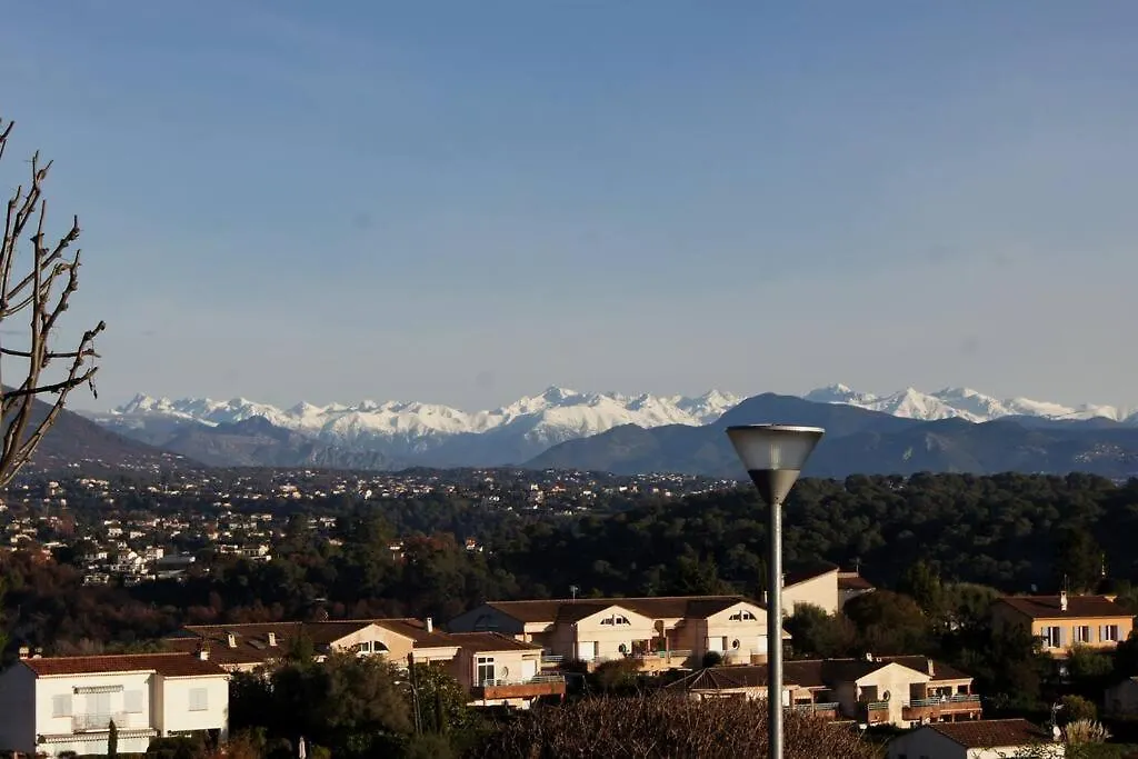 Charmant 2P Au Calme, Jardin, Piscine, Vue Panoramique Et Stationnement Villeneuve-Loubet Apartment